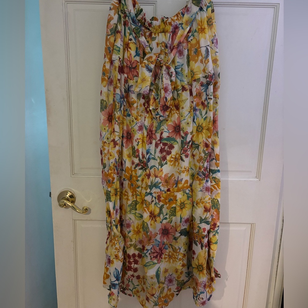 Yellow Floral Skirt